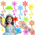 Snowflake Stick Hands Party Favors - 48 PC Set with Temporary Tattoos