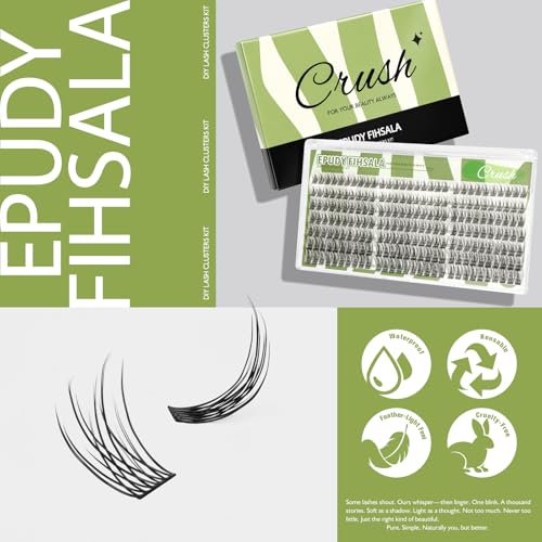 Crush Wispy Lash Clusters - 10-14mm DIY Eyelash Extension Kit 210Pcs