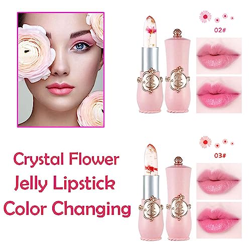 Color Changing Jelly Lipstick Set - 2Pc Pink & Red