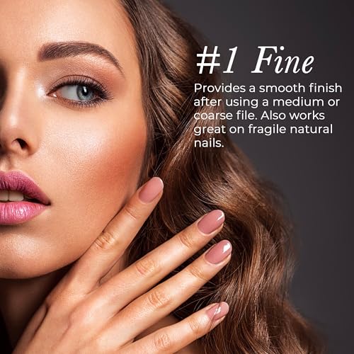Diamancel Luxury Diamond Nail File ? #1 Fine Grit Finishing File for Fingernails