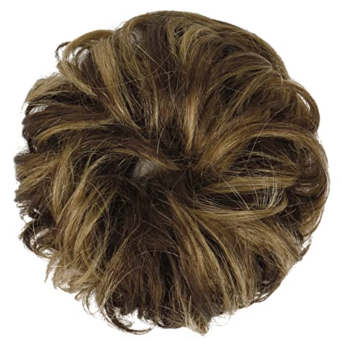 100% Human Hair Messy Bun Extension - Wavy Ponytail Updo Hairpiece