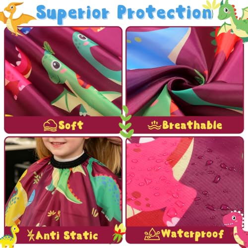 Kids Hair Cutting Cape 3-Pack | Waterproof Barber Cape