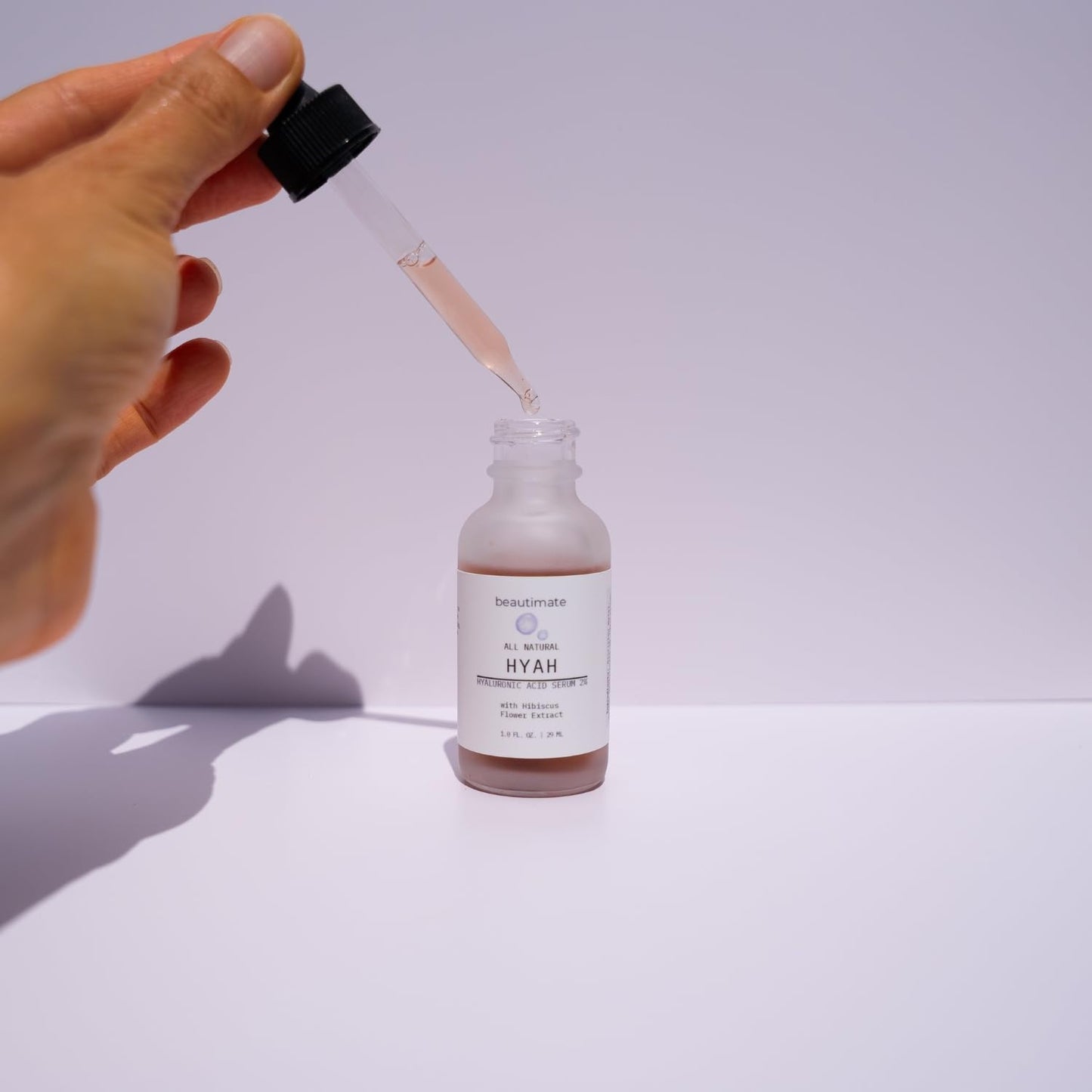 Beautimate Hyah Microneedling Serum – 2% Hyaluronic Acid for Deep Hydration, Skin Renewal & Plumping – Vegan, Cruelty-Free, Made in USA – Anti-Aging Face Serum with Hibiscus Flower Extract, 1oz