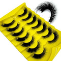 7 Pairs 3D Mink Lashes - Fluffy Wispy Reusable False Eyelashes