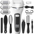 Electric Foot Callus Remover Kit with 3 Rollers & 2 Speeds