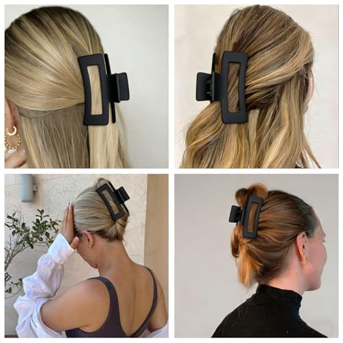 8 Pcs Medium & Small Hair Clips Set for Women - Durable Claw Clips