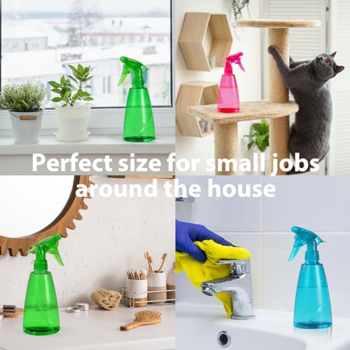 Bealee 16 Oz Spray Bottles 3-Pack, Mist & Stream, Leak-Proof