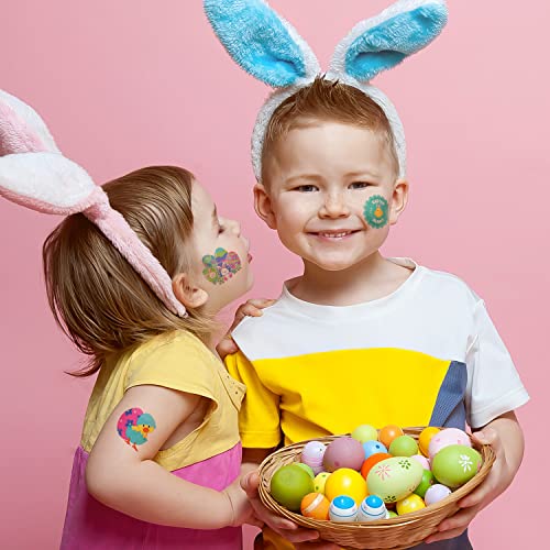 Easter Temporary Tattoo Stickers, 144-Pack Bulk