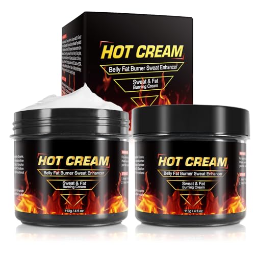 Sweat Cream for Skin, 2 Pack Workout Enhancer Promotes Circulation for Target Areas, Support Muscle Warm-up & Improve Exercise Effect, Skin Tightening and Elasticity, Sweat Cream for Women & Men