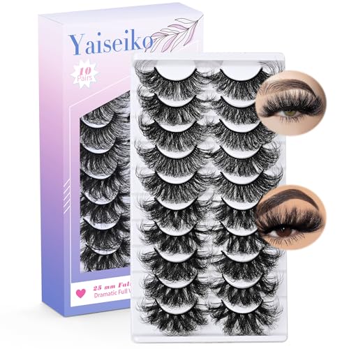 25mm Mink Lashes - Dramatic Wispy D Curl Full Volume