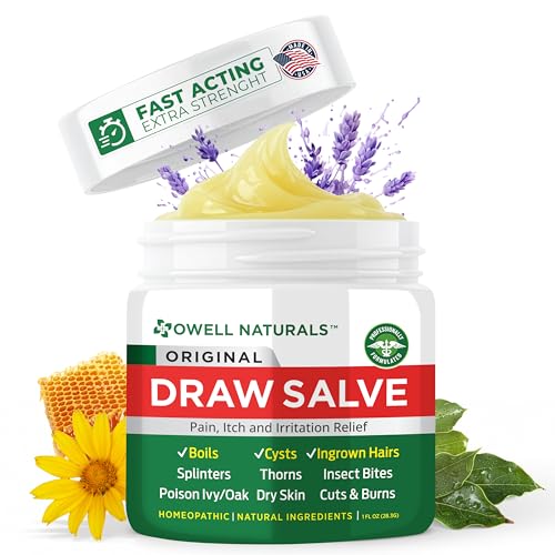 Owell Naturals Drawing Salve Ointment for Boils & Cystic Acne