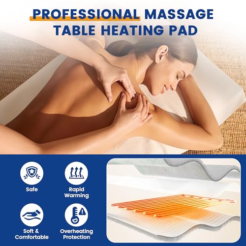 Professional Massage Table Warmer Heating Pad - Soft Fleece, 30" x 71"