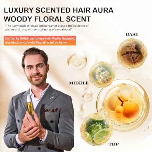 24K Gold Hair Oil Made in the UK ? Repair & Shine Serum with Coconut, Argan & Olive Oils ? Vegan Heat Protectant, Frizz Control for Dry, Damaged Hair (2.02 Fl Oz (Pack of 1))