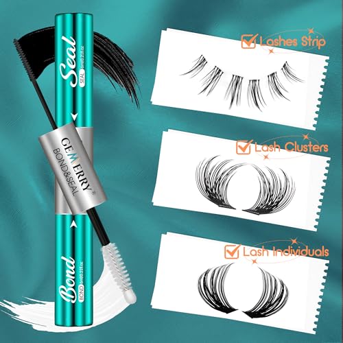 GEMERRY Waterproof Lash Bond & Seal - Strong Hold 12ml for Sensitive Eyes