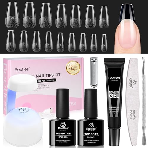 Beetles Gel Nail Kit Flat-X Coffin Medium 320pcs Nail Tips & Accessories – B- Coffin M 320pcs