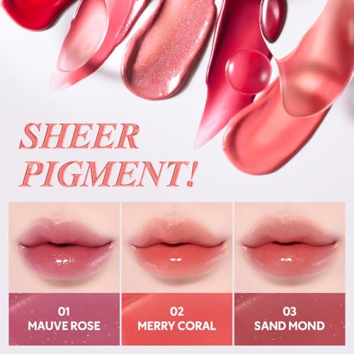 TIRTIR Waterism Tinted Lip Gloss #01 Mauve Rose, 12H Long-Lasting