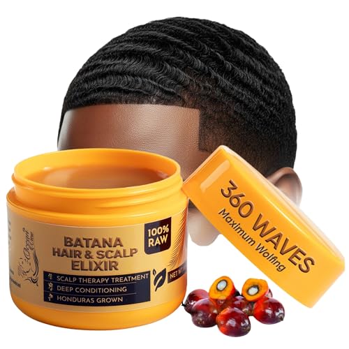 Ocean View Wave Pomade for Men - Strong Hold 360 Wave Cream, 4 oz
