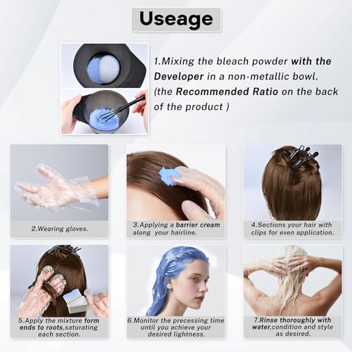 Hair Bleach Powder 500g Salon Grade Lightener