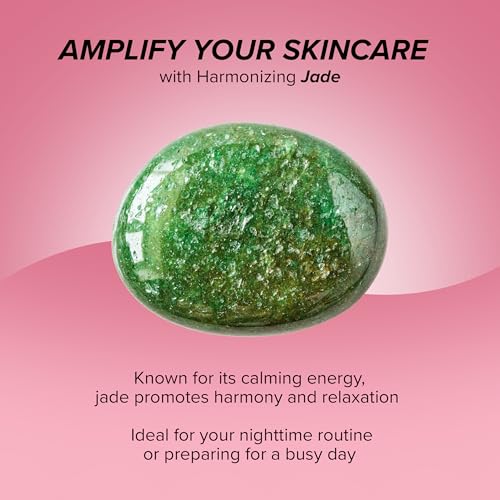 Skin Gym Jade Facial Roller & Gua Sha Tool Workout Set, Revitalizing Skincare for Enhanced Glow & Smooth Skin