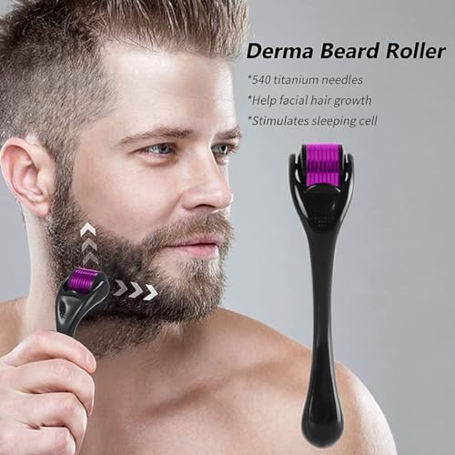 540 Titanium Derma Roller for Hair Beard & Facial Skin