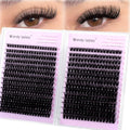 WENDY LASHES Cluster Eyelash Extensions 60D+80D 10-18MM