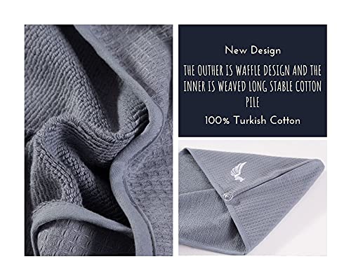 Turkish Cotton Hair Towel Wrap - 400 GSM Waffle Weave