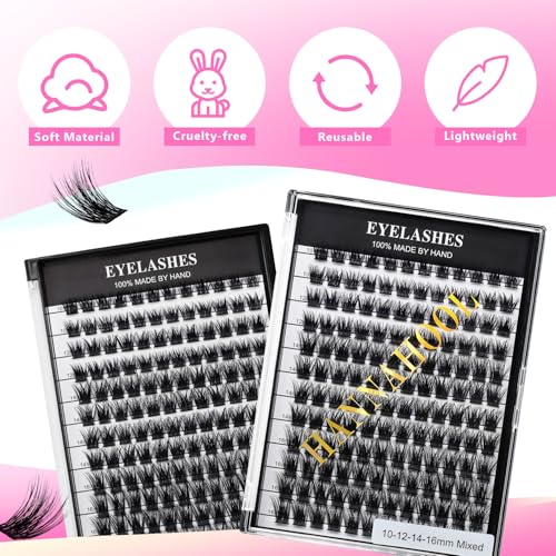 Mixed 8-10-12-14mm Cluster Lashes | Soft Volume Eyelash Extensions