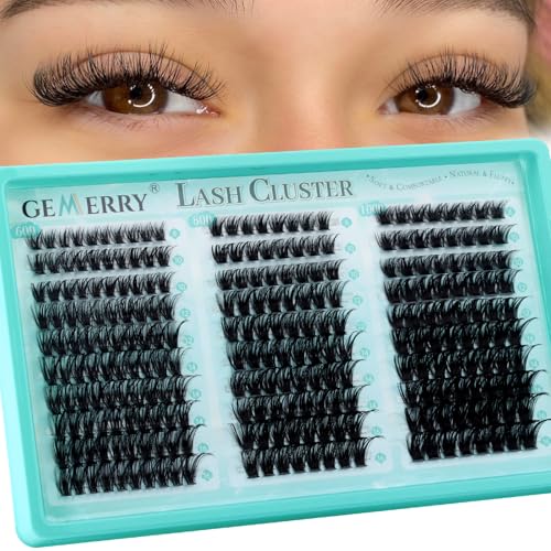 GEMERRY Lash Clusters D Curl Wispy - DIY Eyelash Extensions Kit