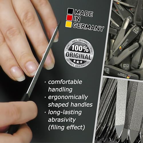 Sapphire Metal Nail File Set with 3-Way Buffer - 6 pcs.