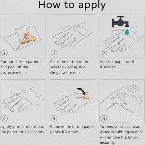 40Sheets Princess Temporary Tattoos for Kids,Cartoon Princess Temporary Tattoos Gift For Fan Birthday Party Decorations for Girl Boys Home Activity Class Prizes Carnival Christmas Rewards