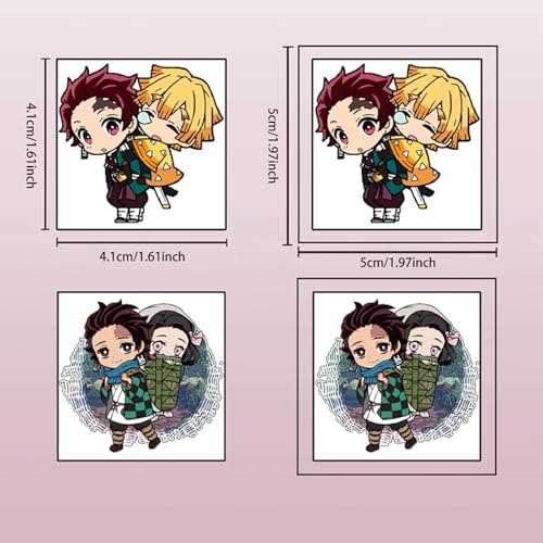 40pcs Demon Slayer Temporary Tattoos for Kids