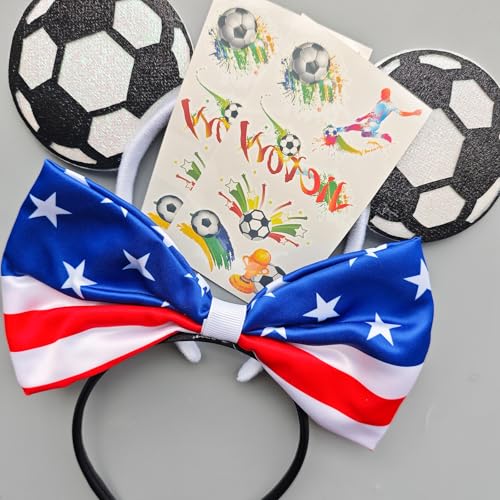 American Flag Bow Headband for 4th of July Celebrations