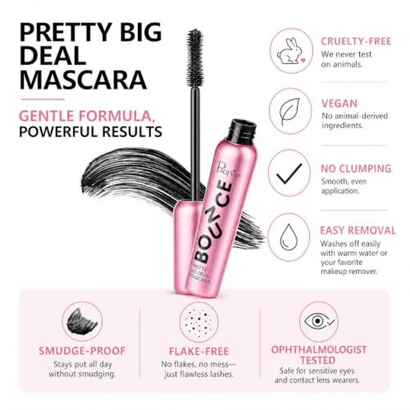 Vugnna Waterproof Tubing Mascara - Volumizing & Lengthening, Blackest Black