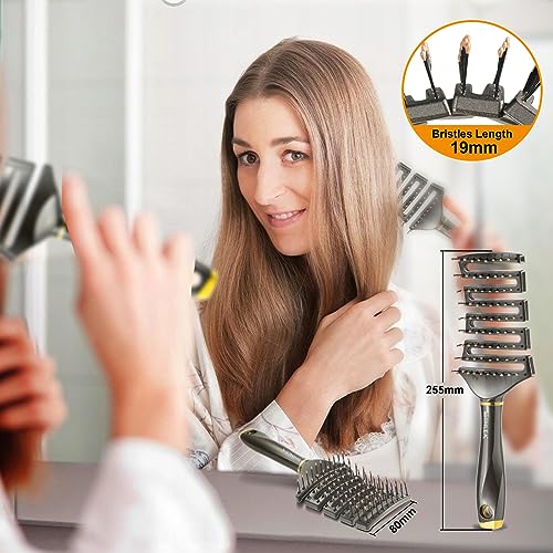 SHINLEA Curved Detangling Brush for Curly Hair