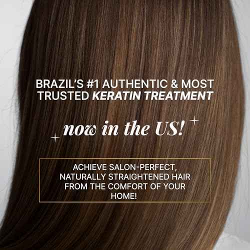 FASHION GOLD Keratin Hair Treatment (10 USES per Bottle), Keratina para Alisar el Pelo, Hair Botox Treatment, At Home Keratin Treatment, Alisados Organicos SIN FORMOL, Verdadera Keratina Brasile?a