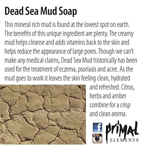 Primal Elements Soap Loaf, Dead Sea Mud, 5.5 Pound