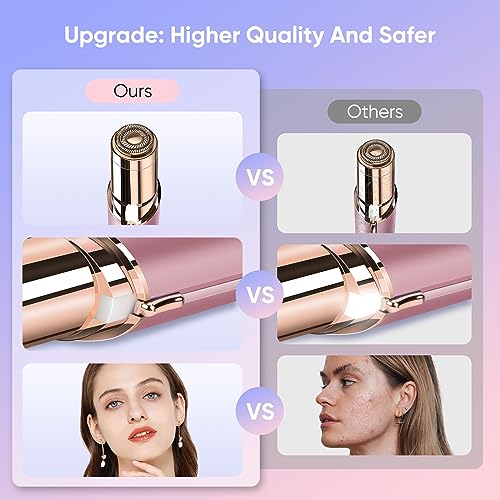 Painless Facial Hair Remover for Women - USB Rechargeable Electric Shaver
