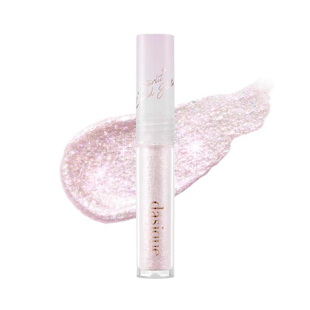 dasique Starlit Jewel Liquid Glitter (05 Light Peach) | Twinkle Glitter Shadow | Long-lasting | Multi-dimensional sparkle finish | Quick drying | Multipurpose