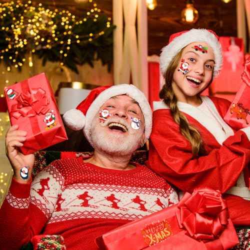 winthrop 240 Pcs Christmas Temporary Tattoos for Kids, Bulk Safety Waterproof Tattoos, Christmas Prizes Assorted Gadgets, Best Choice for Christmas Party Favors, 60 Different Designs Elk Santa Claus