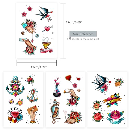 51 Retro Temporary Tattoos - Vintage Designs for Adults & Kids