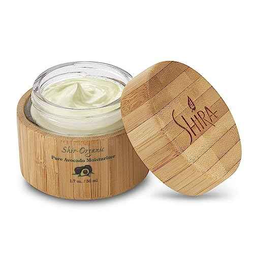 Shira Shir Organic Avocado Moisturizer, 24-Hour Hydrating Face Cream Infused with Vitamins A, B, D, and E for Nourished Skin, Pure Face Moisturizer Cream(50ml)