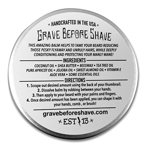 Grave Before Shave¢â Bay Rum Beard Balm (4 oz)