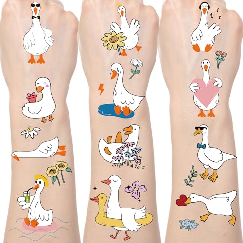 Goose Temporary Tattoos - 6 Sheets, 100+ Stickers for Birthday Party