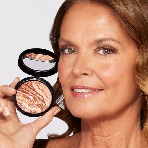 LAURA GELLER NEW YORK Baked Bronze-N-Brighten, Medium and Blush-n-Brighten, Pink Buttercream and Dual-Ended Blush & Bronzer Brush