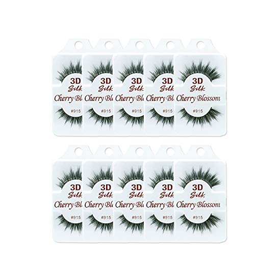 Cherry Blossom 3D Eyelashes 10 Pack - Silk Mink