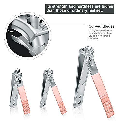 10-Piece Travel Mini Manicure Set - Stainless Steel Nail Clippers & Care Tools