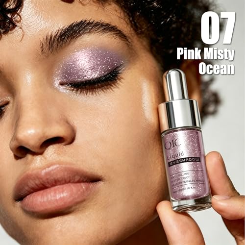 QIC Liquid Glitter Eyeshadow - Pink Crystal Shimmer