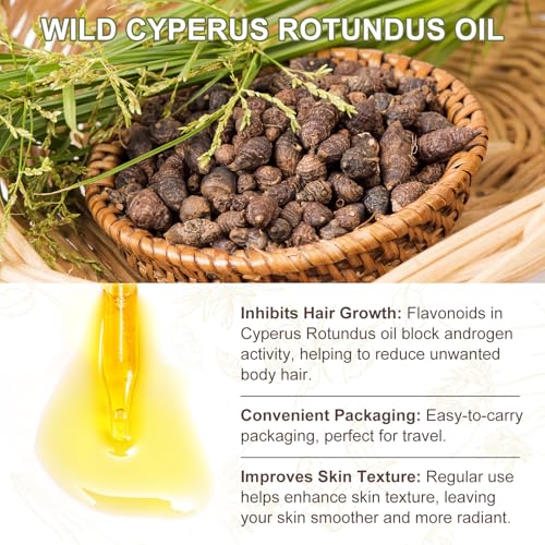 Cacukn Cyperus Rotundus Hair Growth Inhibitor Oil 2 Fl Oz (Pack of 2)