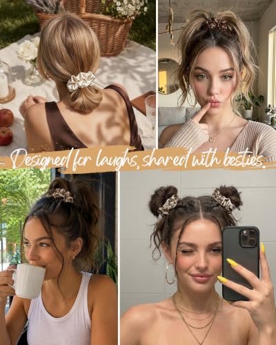 Yanibest 8pc Satin Scrunchies – No Crease Hair Ties for All Hair