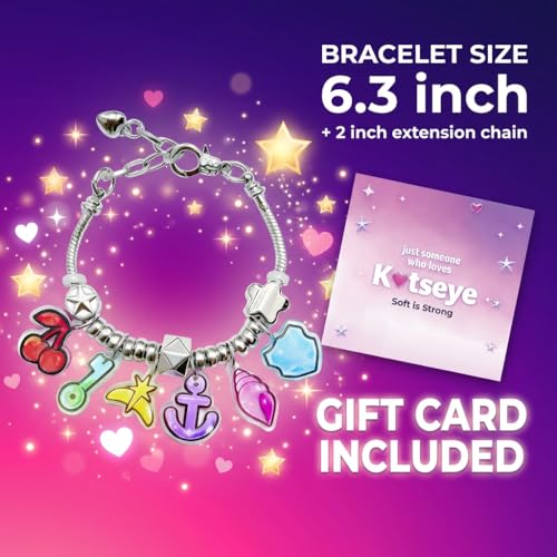 KATSEYE Inspired Bracelets with Pink K-Pop Style Card